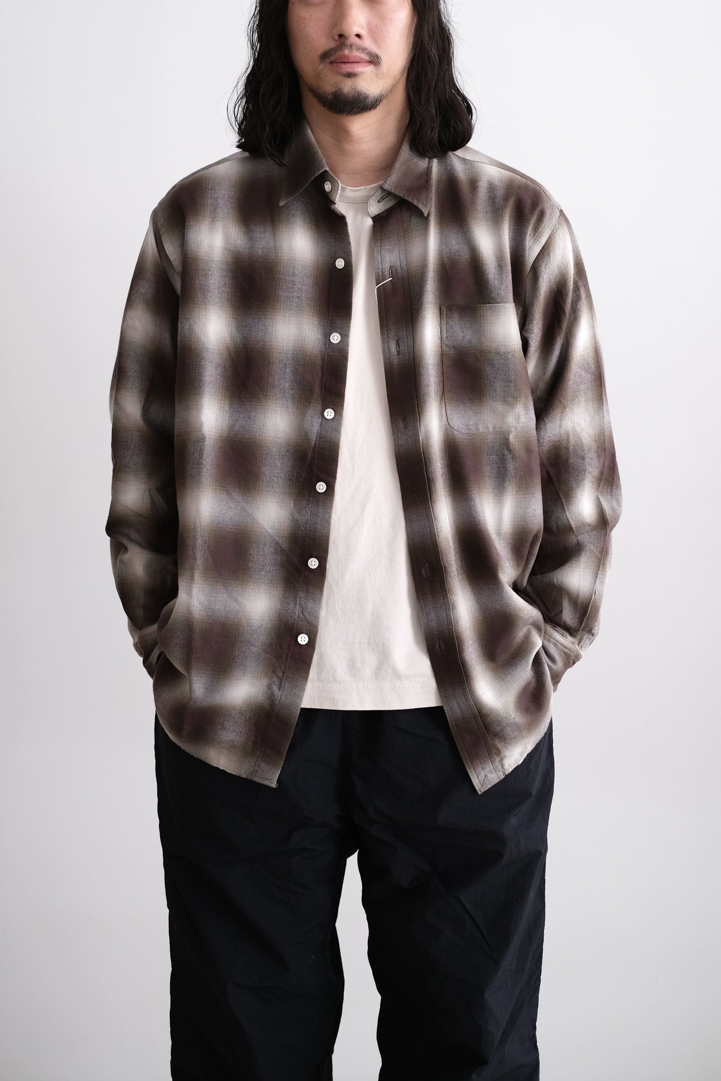 OMBRE PLAID SHIRT