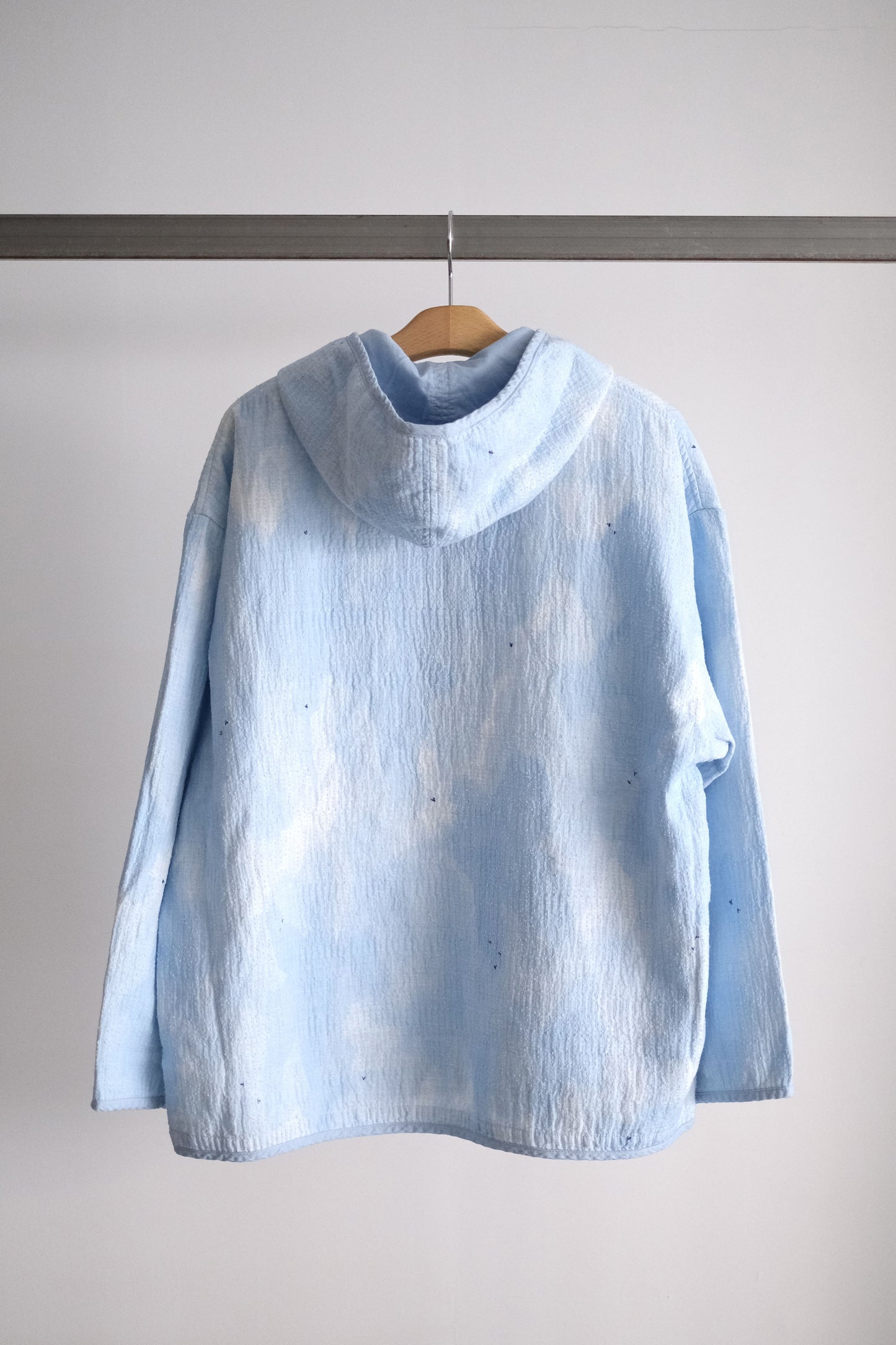 PAINTED SASHIKO WATERCOLOR ZIP UP PARKA