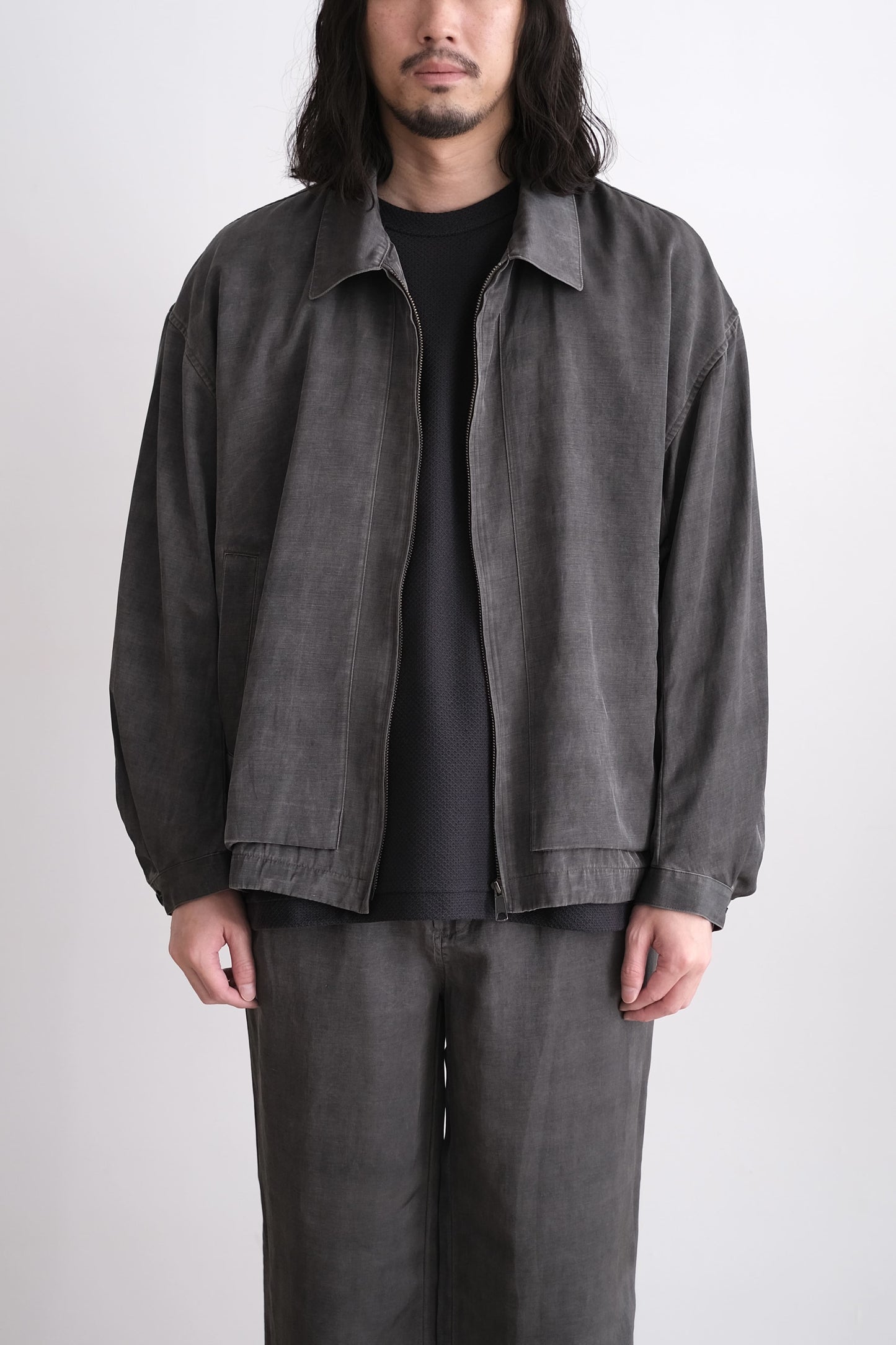 PIGMENT PRINT ZIP UP BLOUSON
