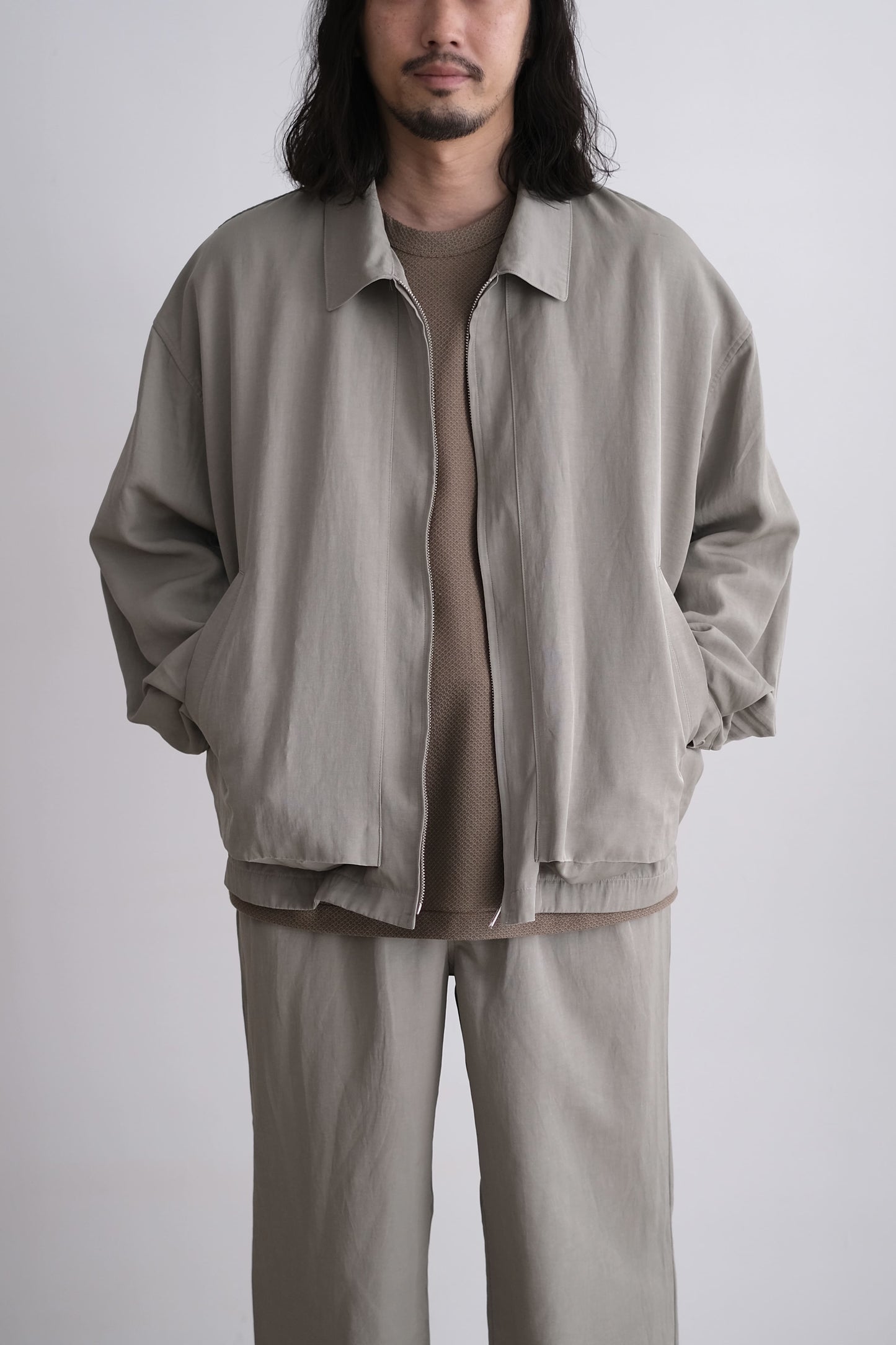 PIGMENT PRINT ZIP UP BLOUSON