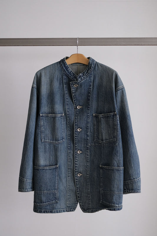 STEINBECK DENIM STAND COLLAR JACKET