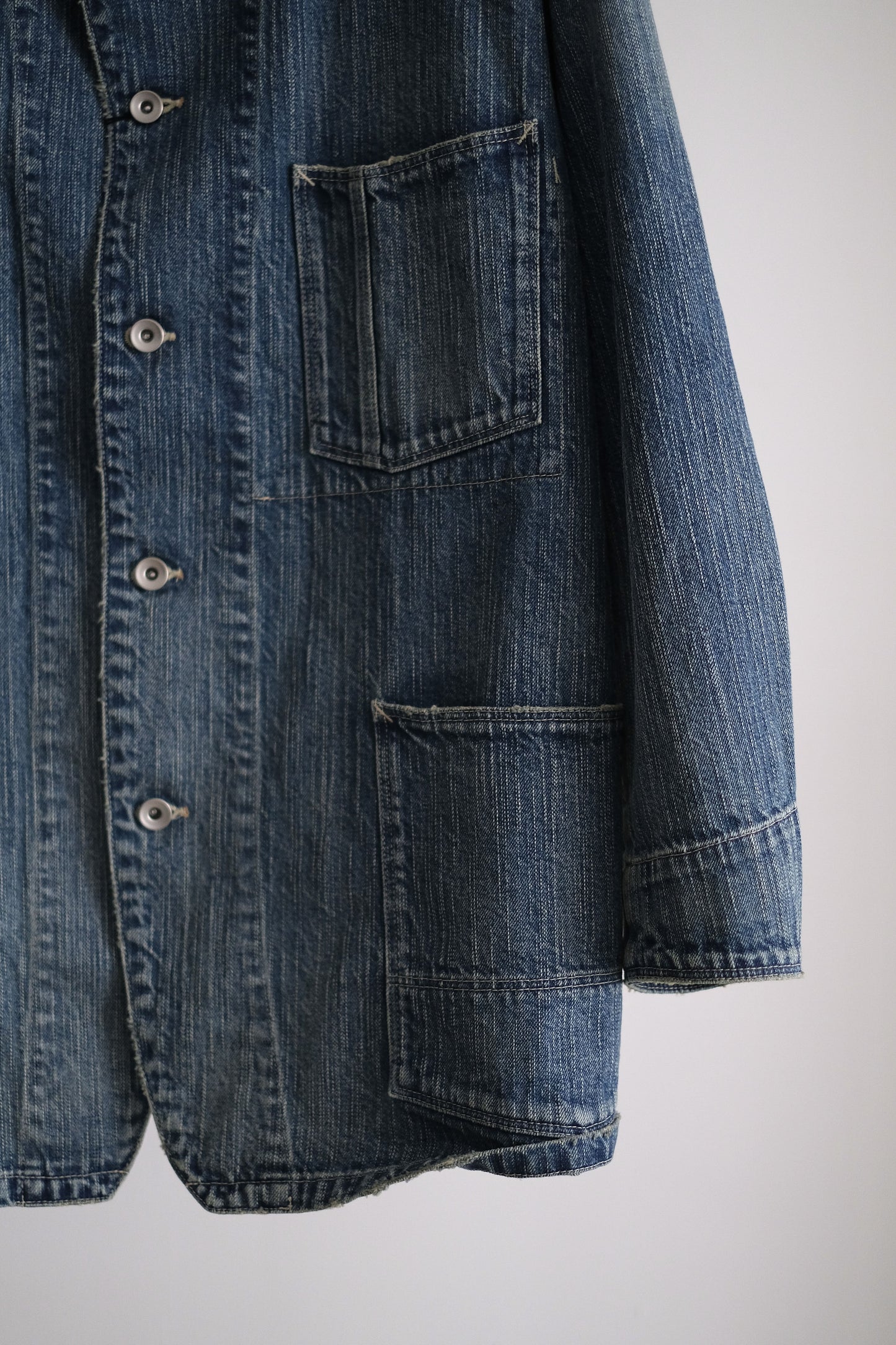 STEINBECK DENIM STAND COLLAR JACKET