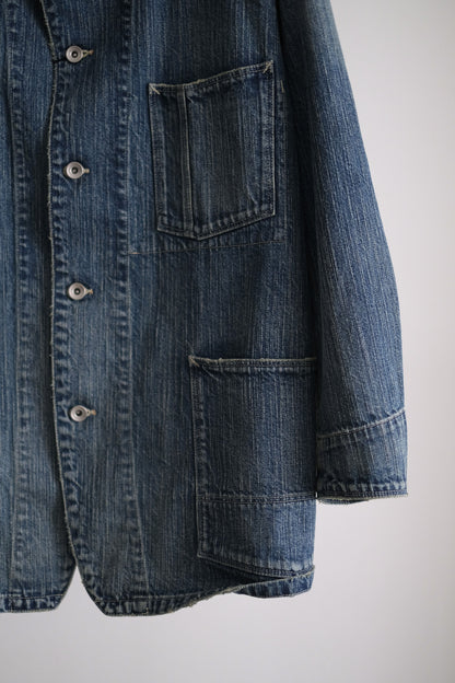 STEINBECK DENIM STAND COLLAR JACKET