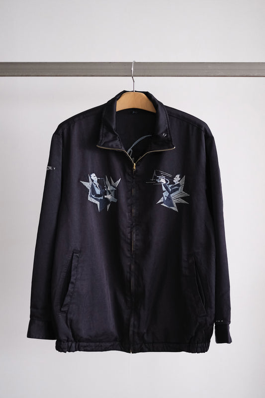 SATCHEL MOUTH ORCHESTRA REVERSIBLE ZIP UP JACKET