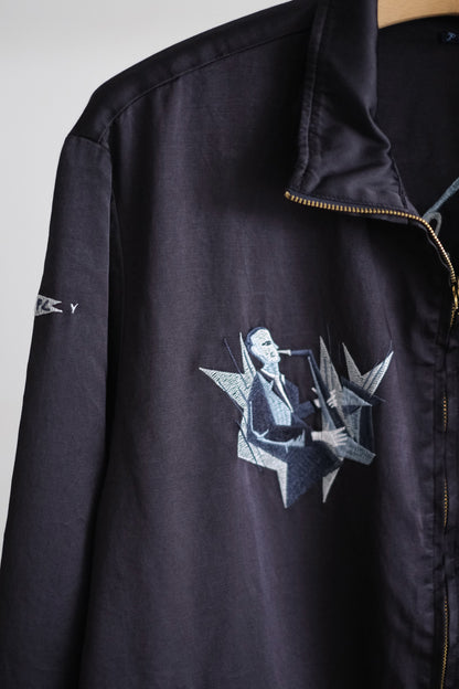 SATCHEL MOUTH ORCHESTRA REVERSIBLE ZIP UP JACKET