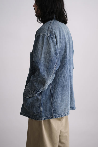 STEINBECK DENIM STAND COLLAR JACKET