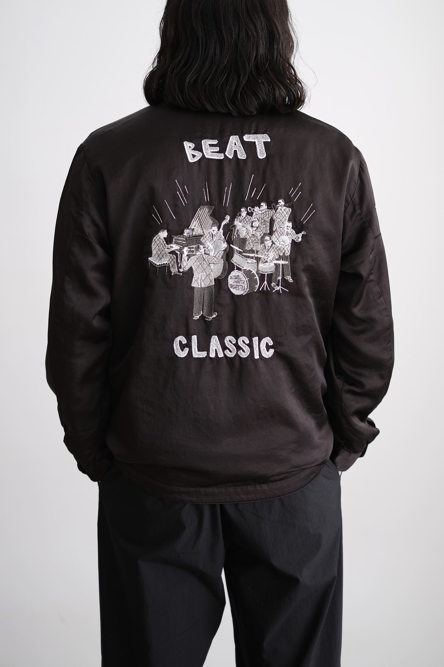 SATCHEL MOUTH ORCHESTRA REVERSIBLE ZIP UP JACKET