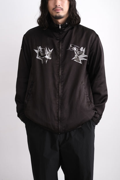 SATCHEL MOUTH ORCHESTRA REVERSIBLE ZIP UP JACKET
