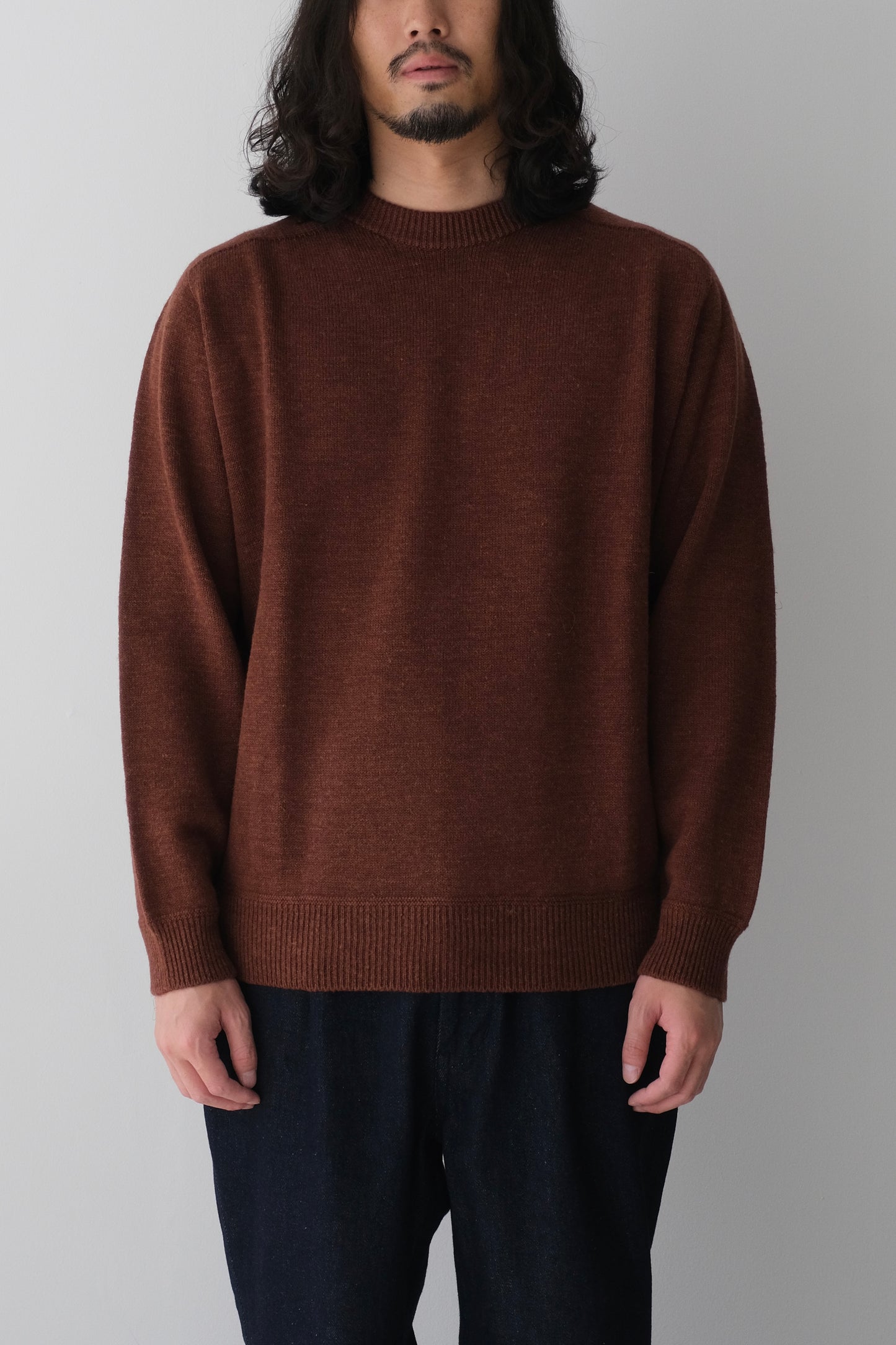 LINEN MIX SEAMLESS SWEATER