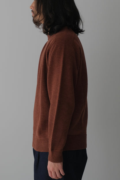 LINEN MIX SEAMLESS SWEATER