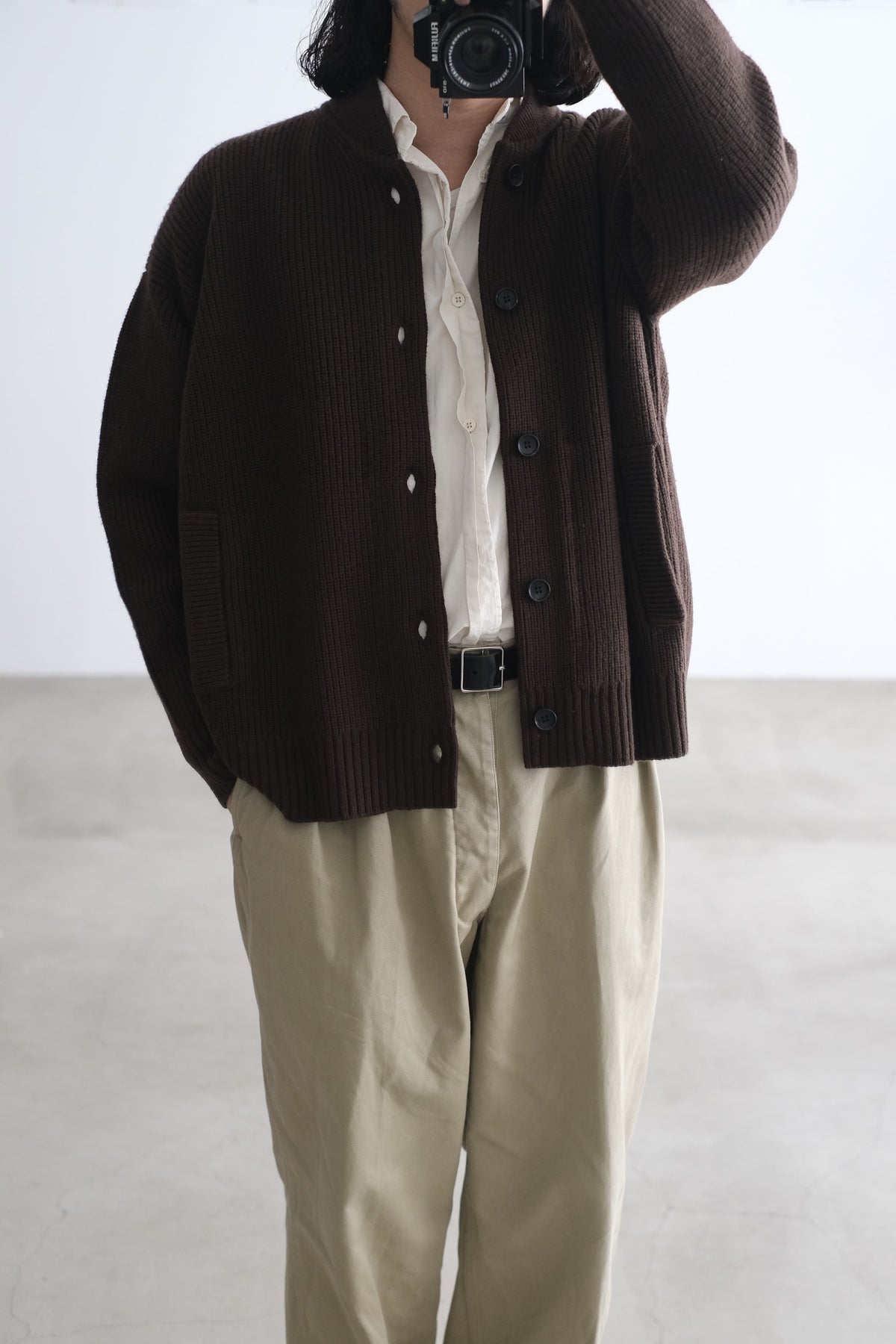 MERINO WOOL KNIT BLOUSON