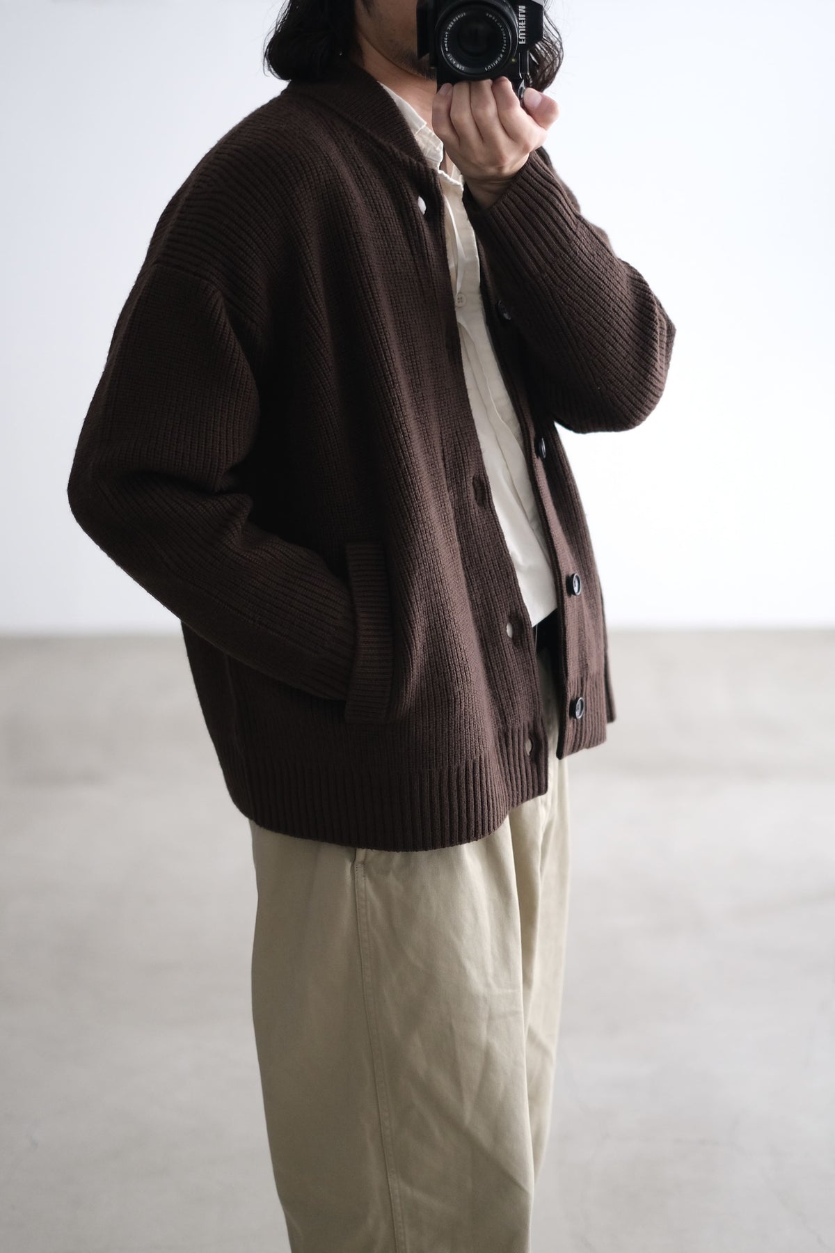 MERINO WOOL KNIT BLOUSON