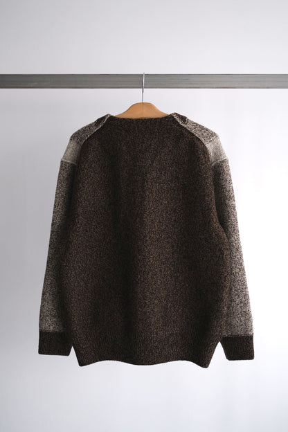 INTARSIA ZIP CARDIGAN