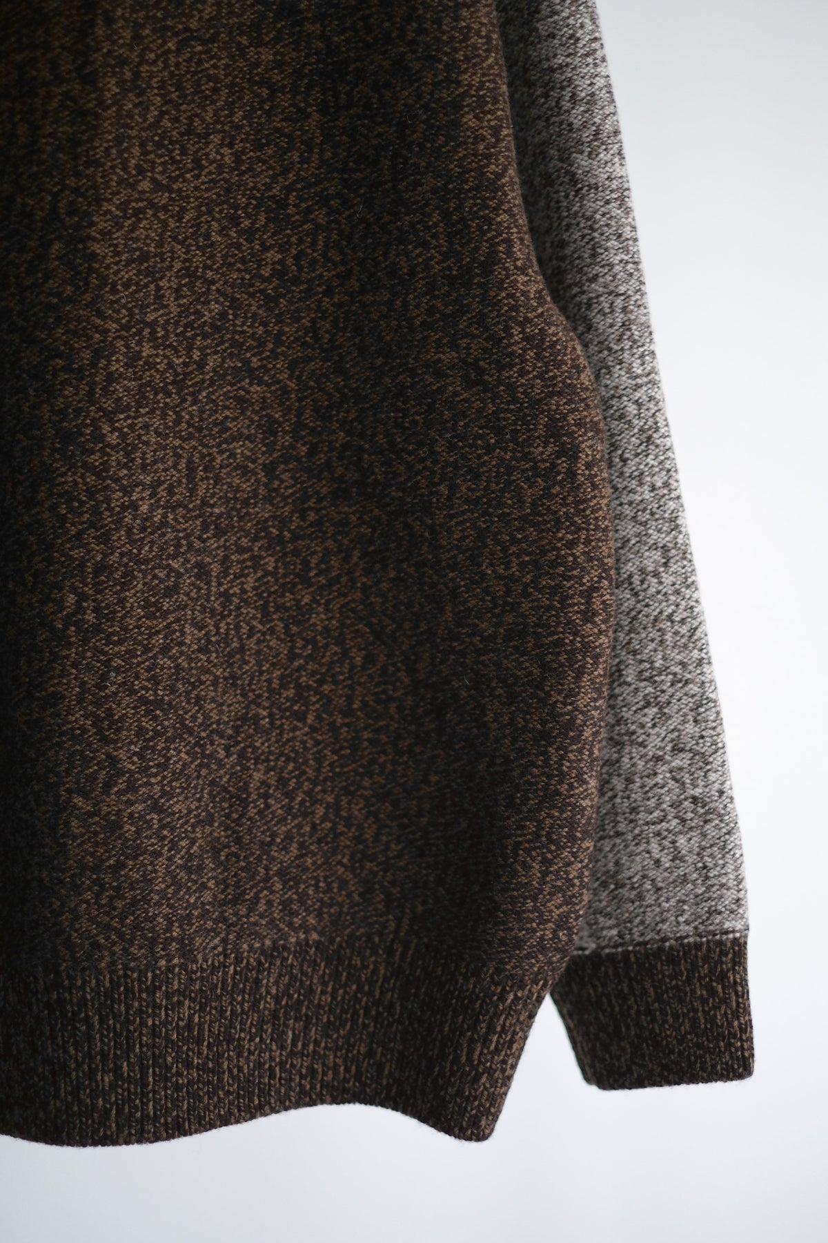INTARSIA ZIP CARDIGAN