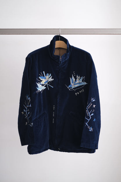VELVETEEN HIPPIE SOUVENIR ZIP UP JACKET