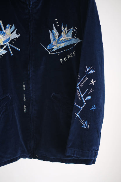 VELVETEEN HIPPIE SOUVENIR ZIP UP JACKET