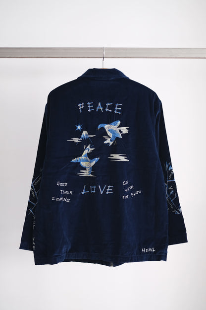 VELVETEEN HIPPIE SOUVENIR ZIP UP JACKET