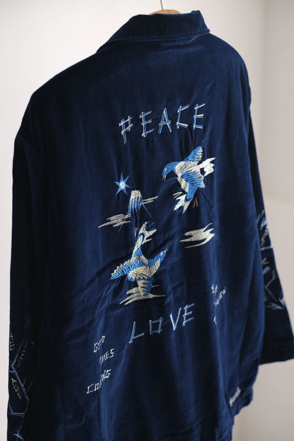 VELVETEEN HIPPIE SOUVENIR ZIP UP JACKET