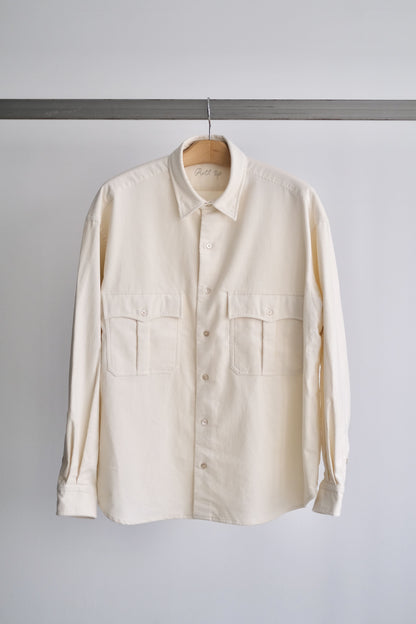 ROLL UP ORGANIC CORDUROY SHIRT (14WALE)