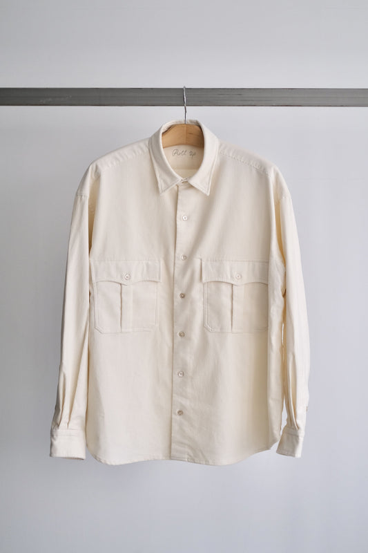 ROLL UP ORGANIC CORDUROY SHIRT (14WALE)