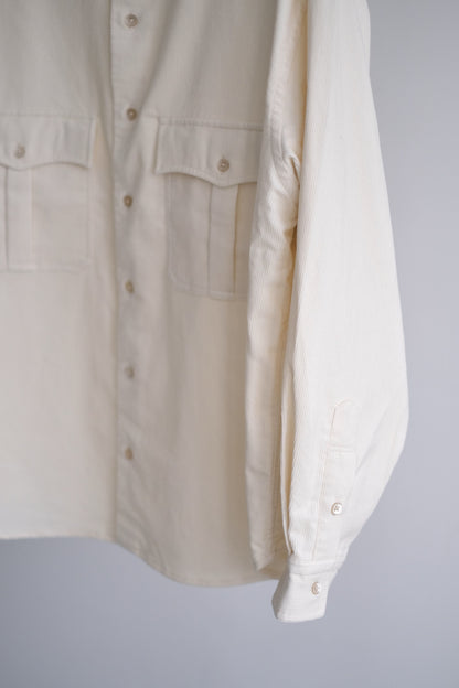 ROLL UP ORGANIC CORDUROY SHIRT (14WALE)