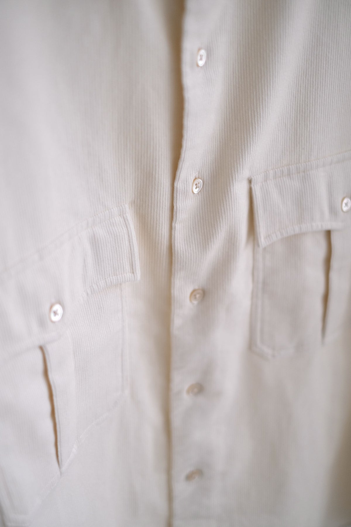 ROLL UP ORGANIC CORDUROY SHIRT (14WALE)