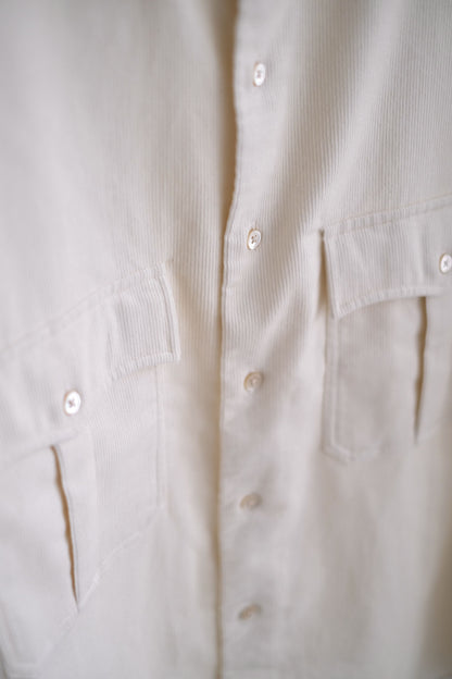ROLL UP ORGANIC CORDUROY SHIRT (14WALE)