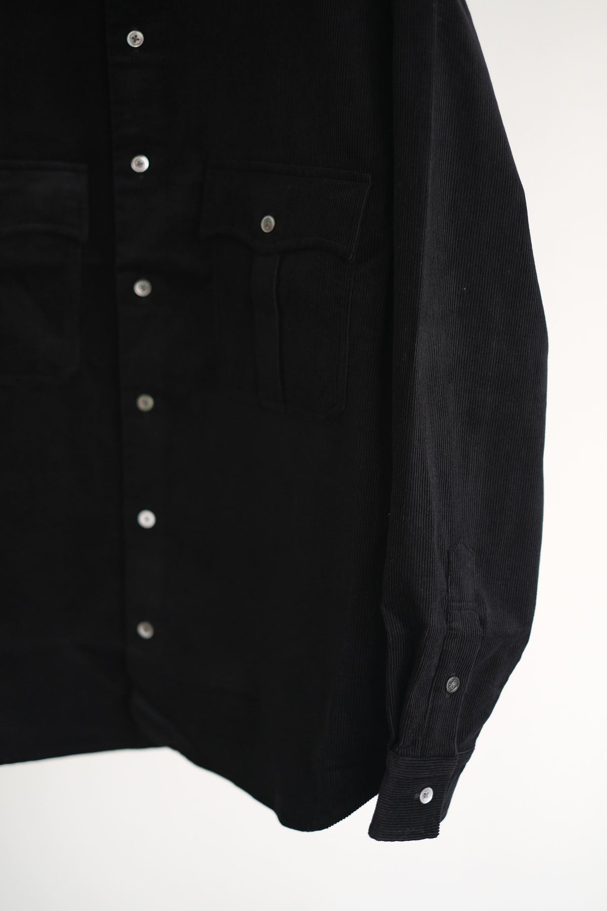 ROLL UP ORGANIC CORDUROY SHIRT (14WALE)