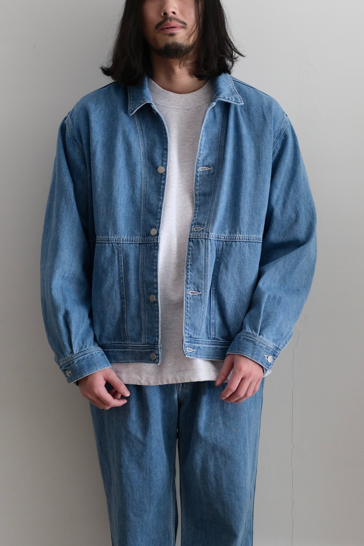 LIAM TRUCKER JACKET ”MIST WASH”