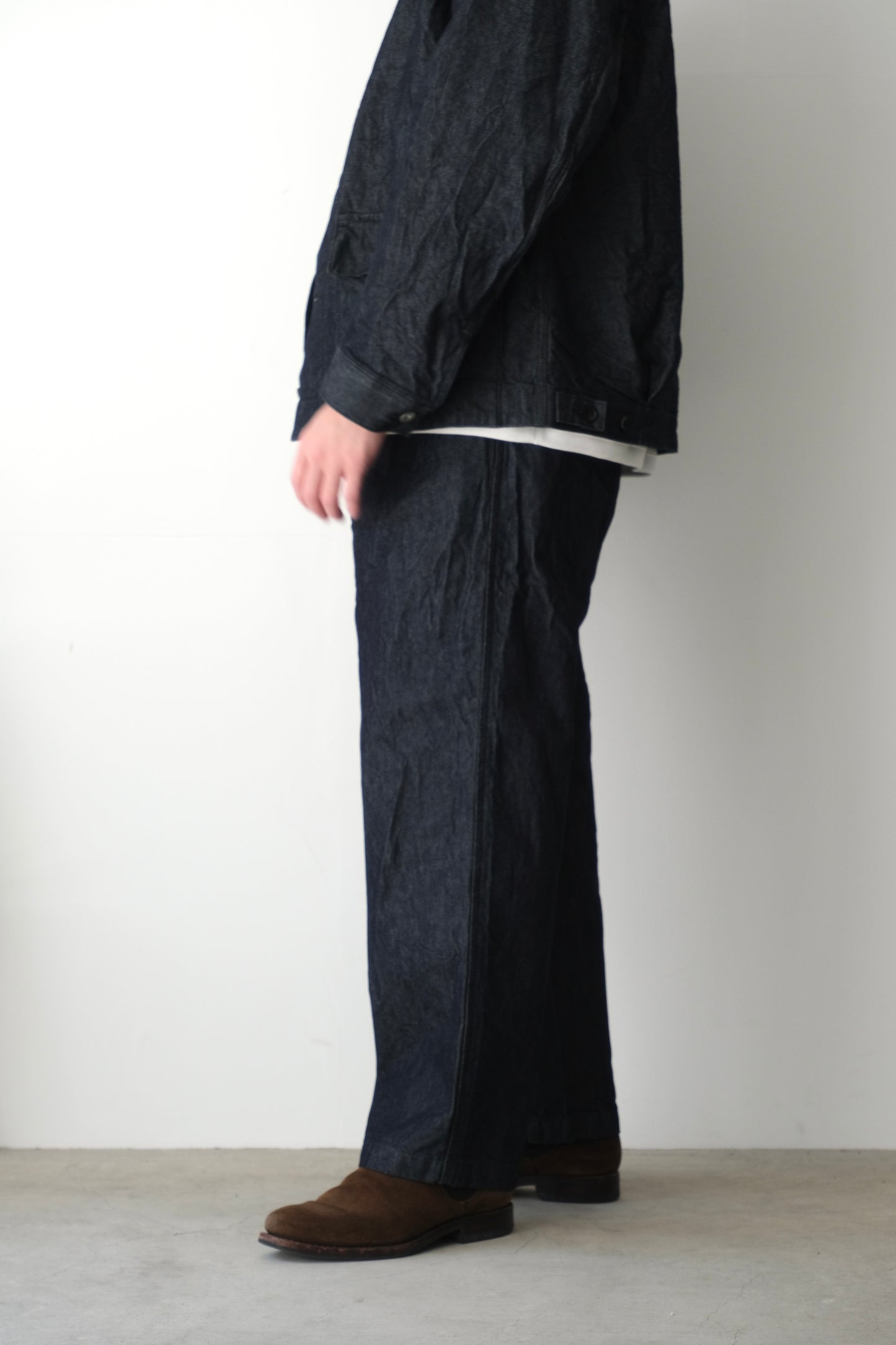 10oz DENIM 2 TUCK PANTS