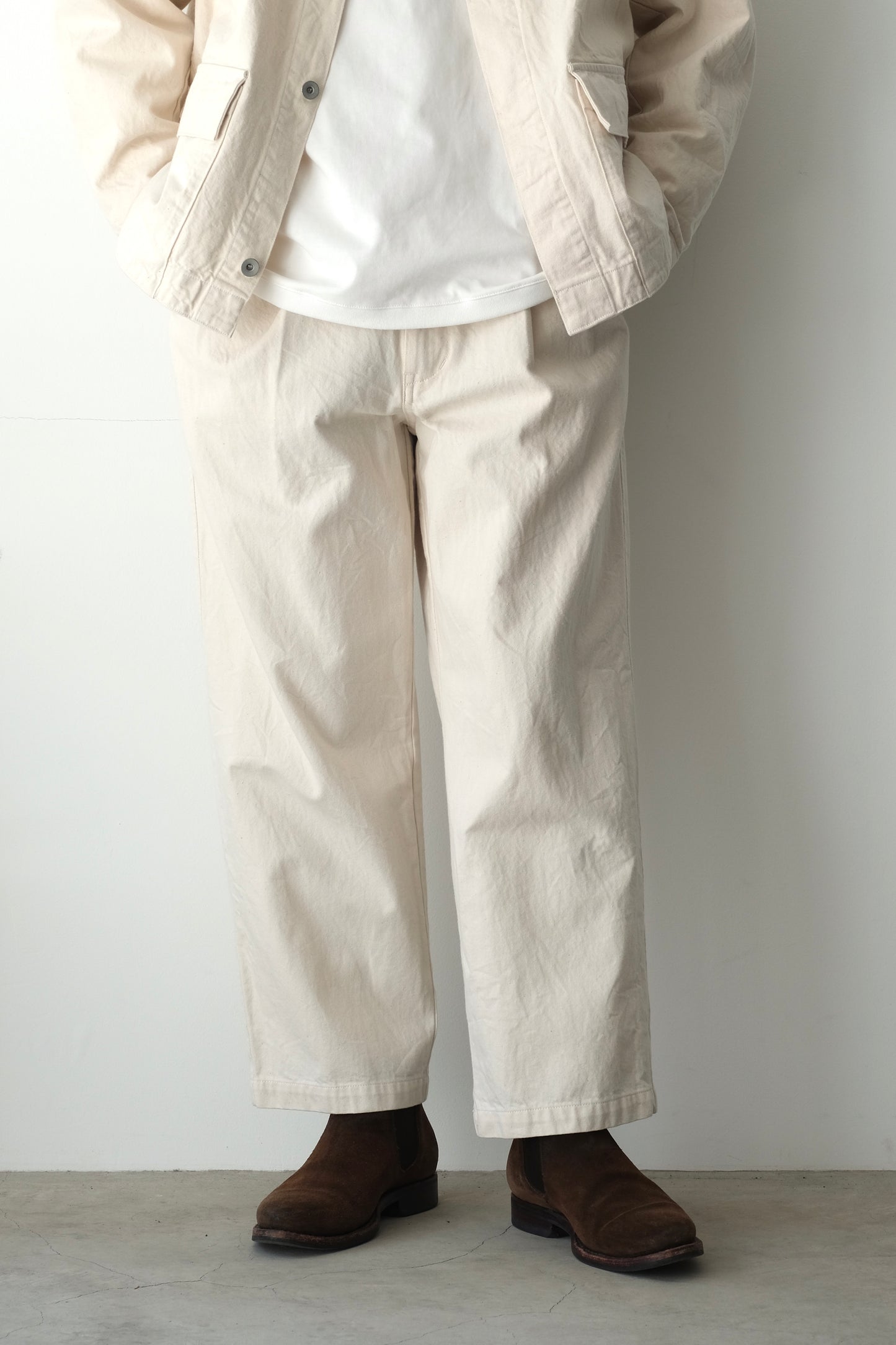10oz DENIM 2 TUCK PANTS