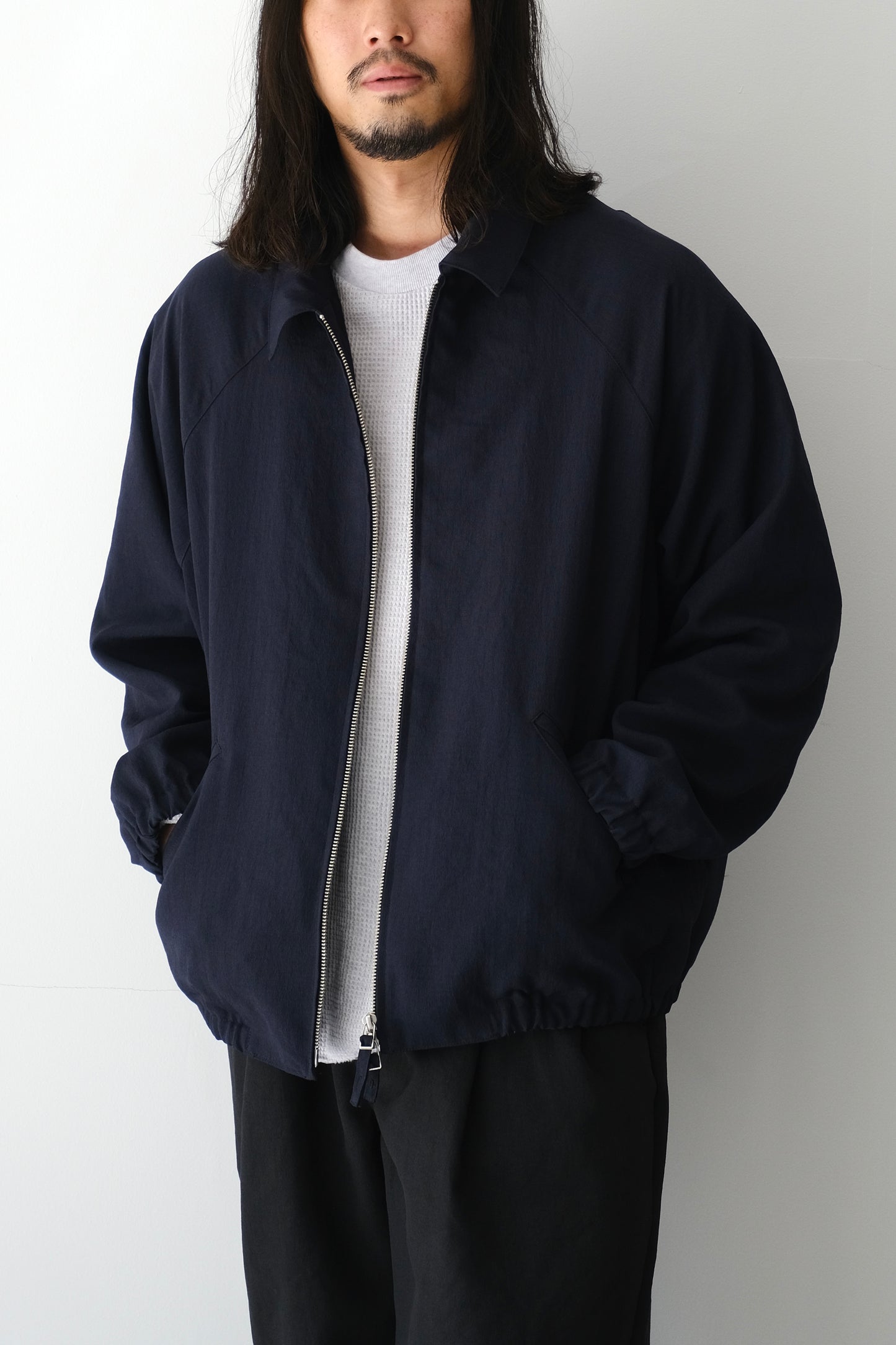ZIP UP POLYESTER BLOUSON