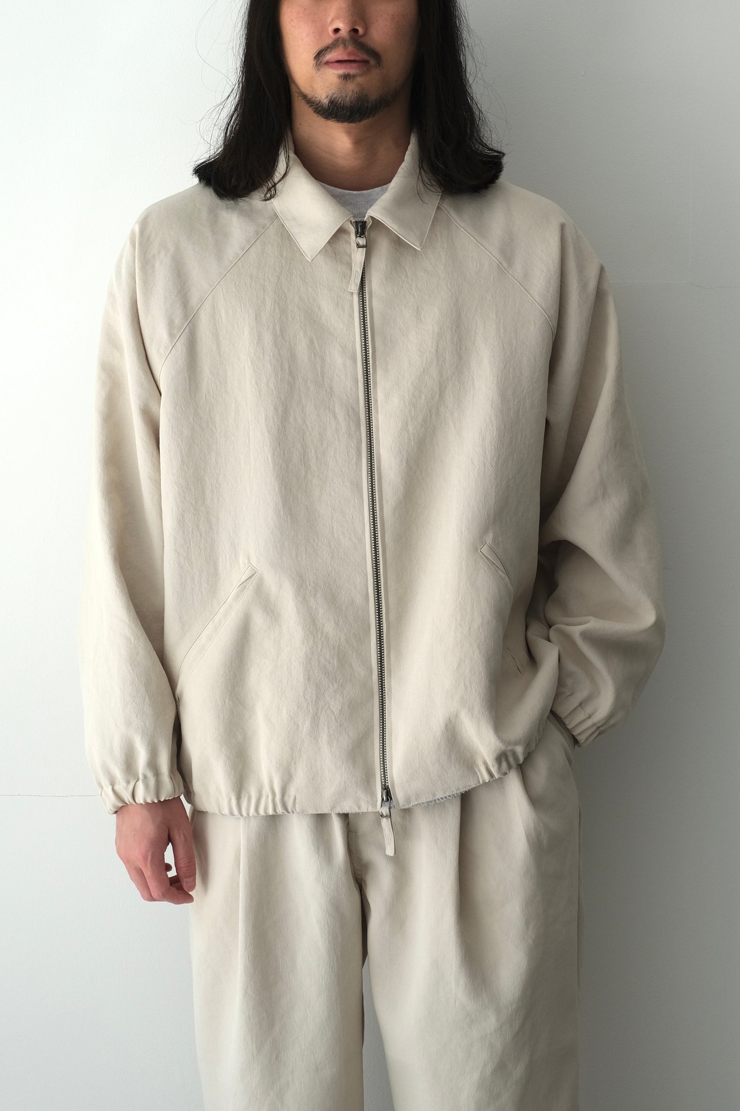 ZIP UP POLYESTER BLOUSON