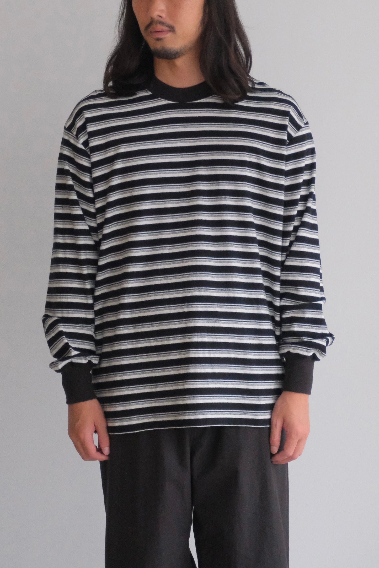 VICTOR L/S BORDER TEE