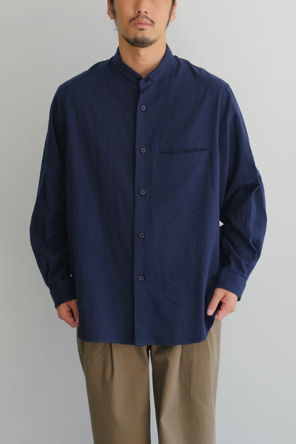 SILK NEP TWILL SHIRT