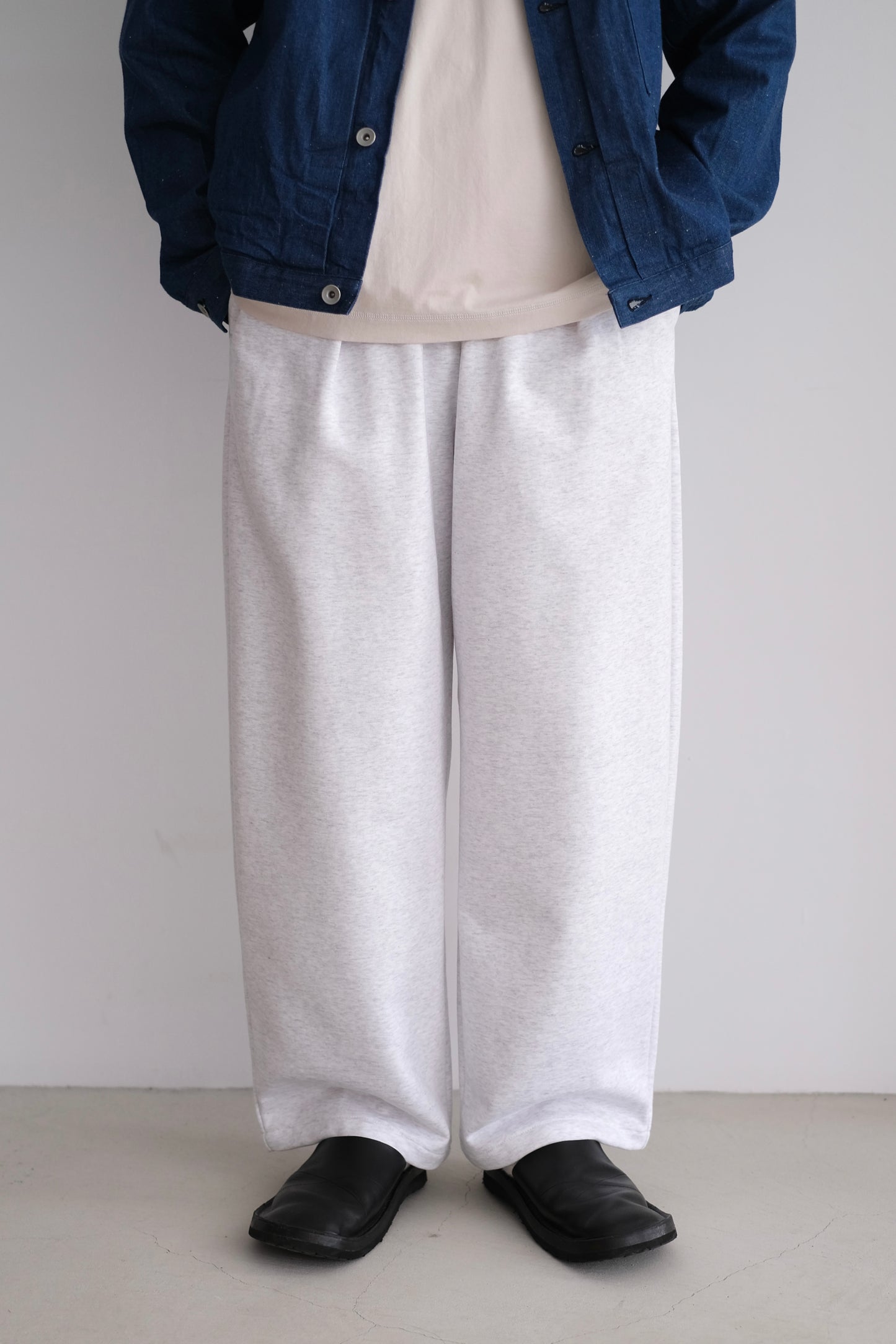 COTTON JERSEY WIDE PANTS