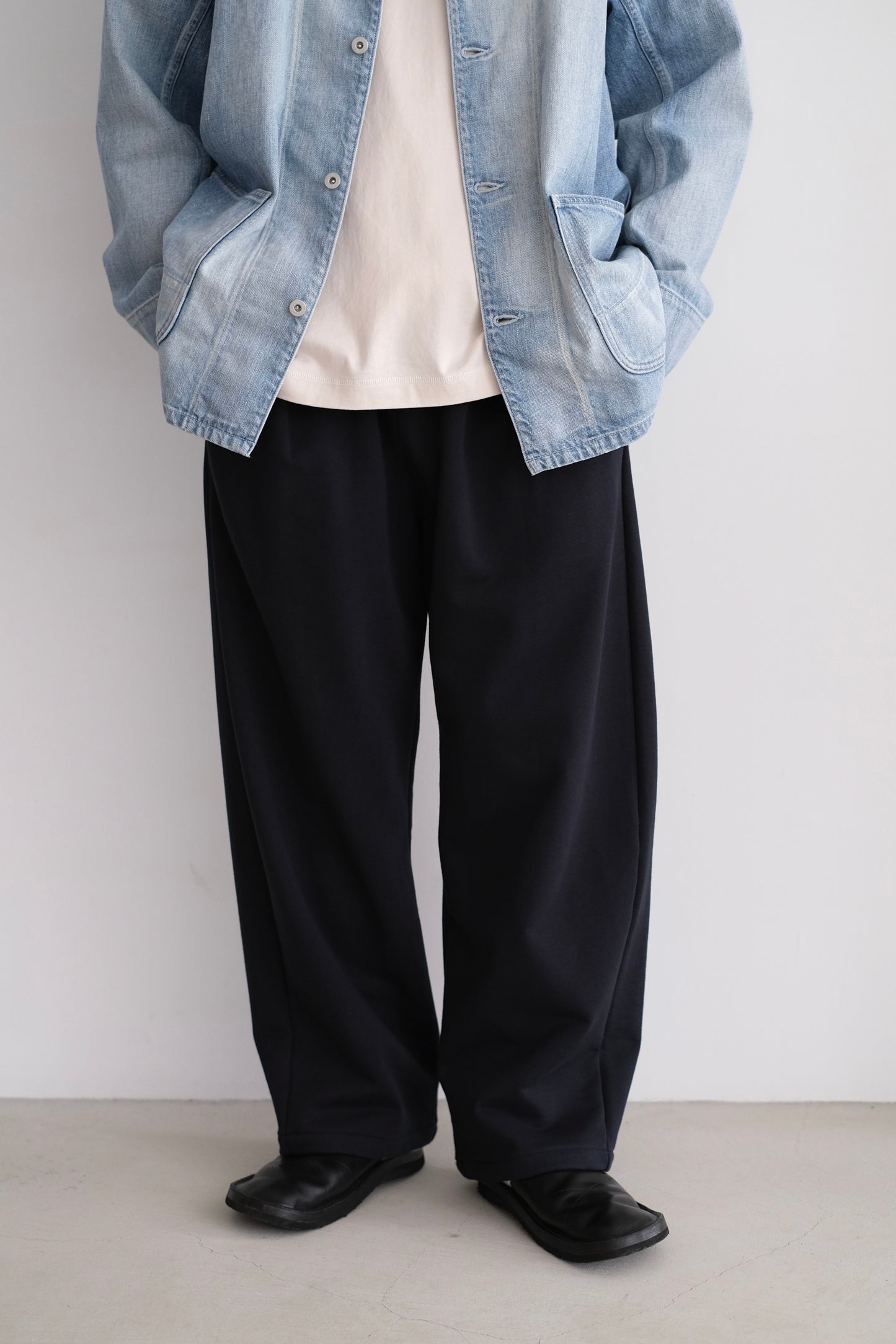 COTTON JERSEY WIDE PANTS