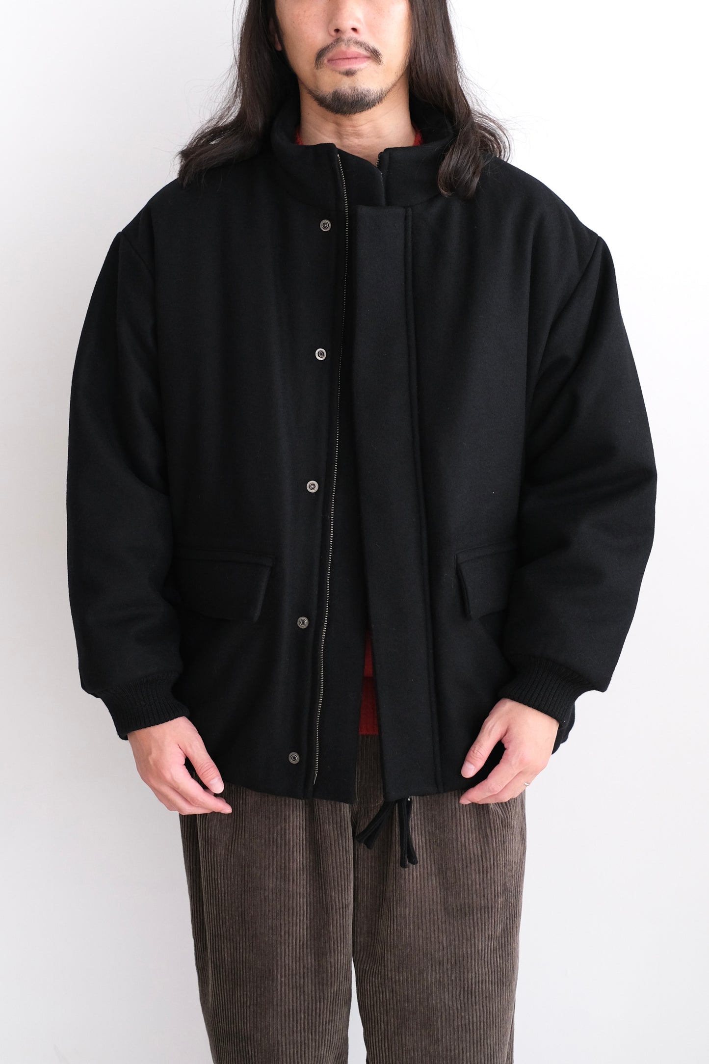PADDED WOOL BLOUSON
