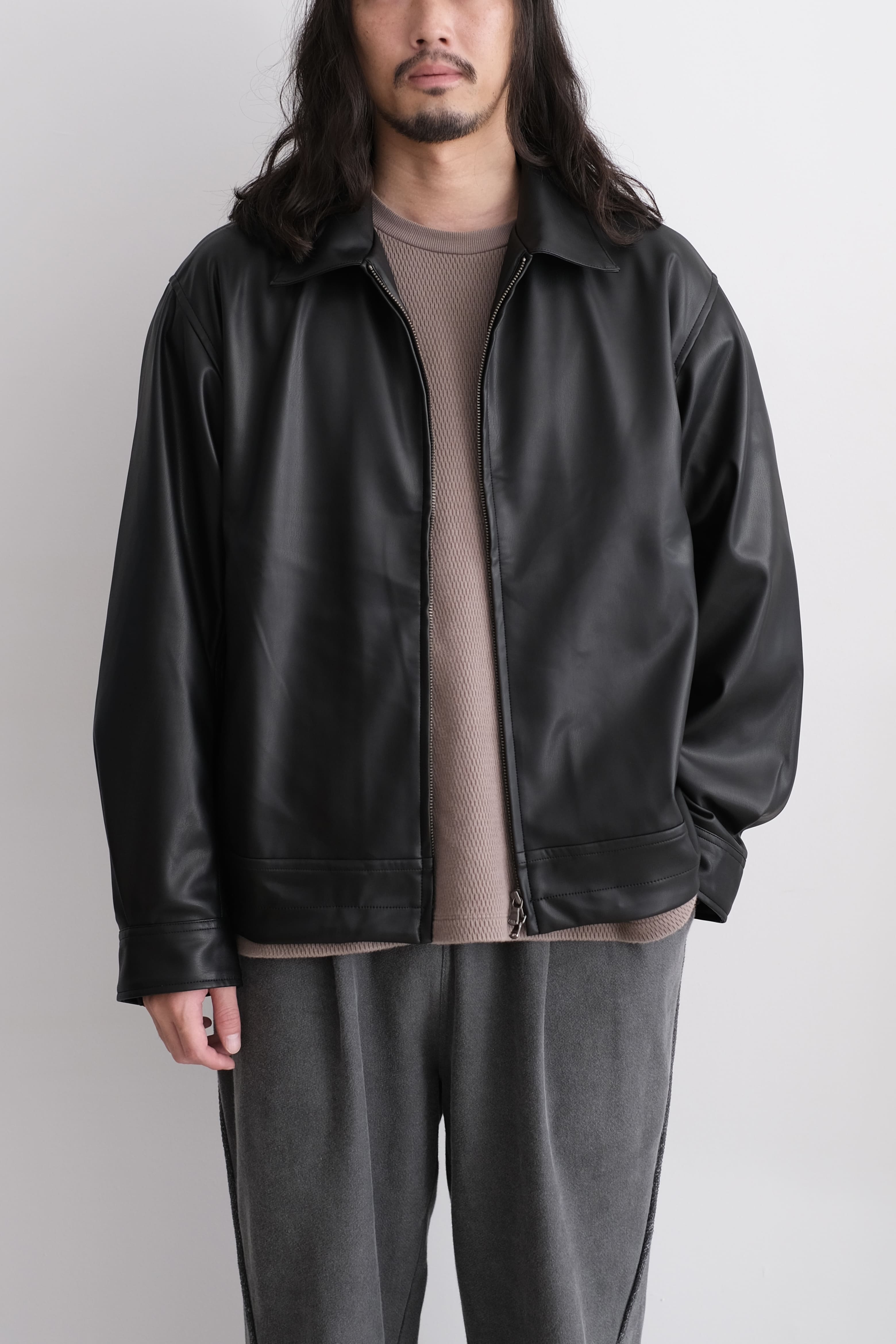 JENS SHORT BLOUSON “vegan leather” – THINGS