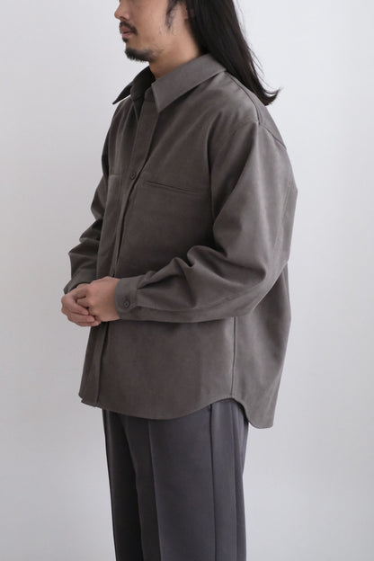 SUEDE SHIRT JACKET
