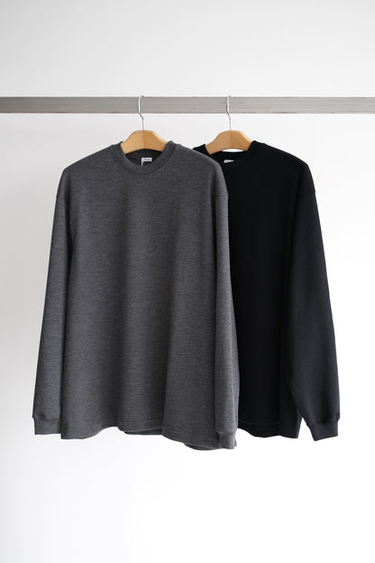 MERINO WOOL CREW NECK LONG SLEEVE SHIRT