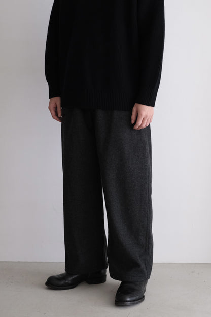 WOOL CASHMERE DRAWSTRING PANTS
