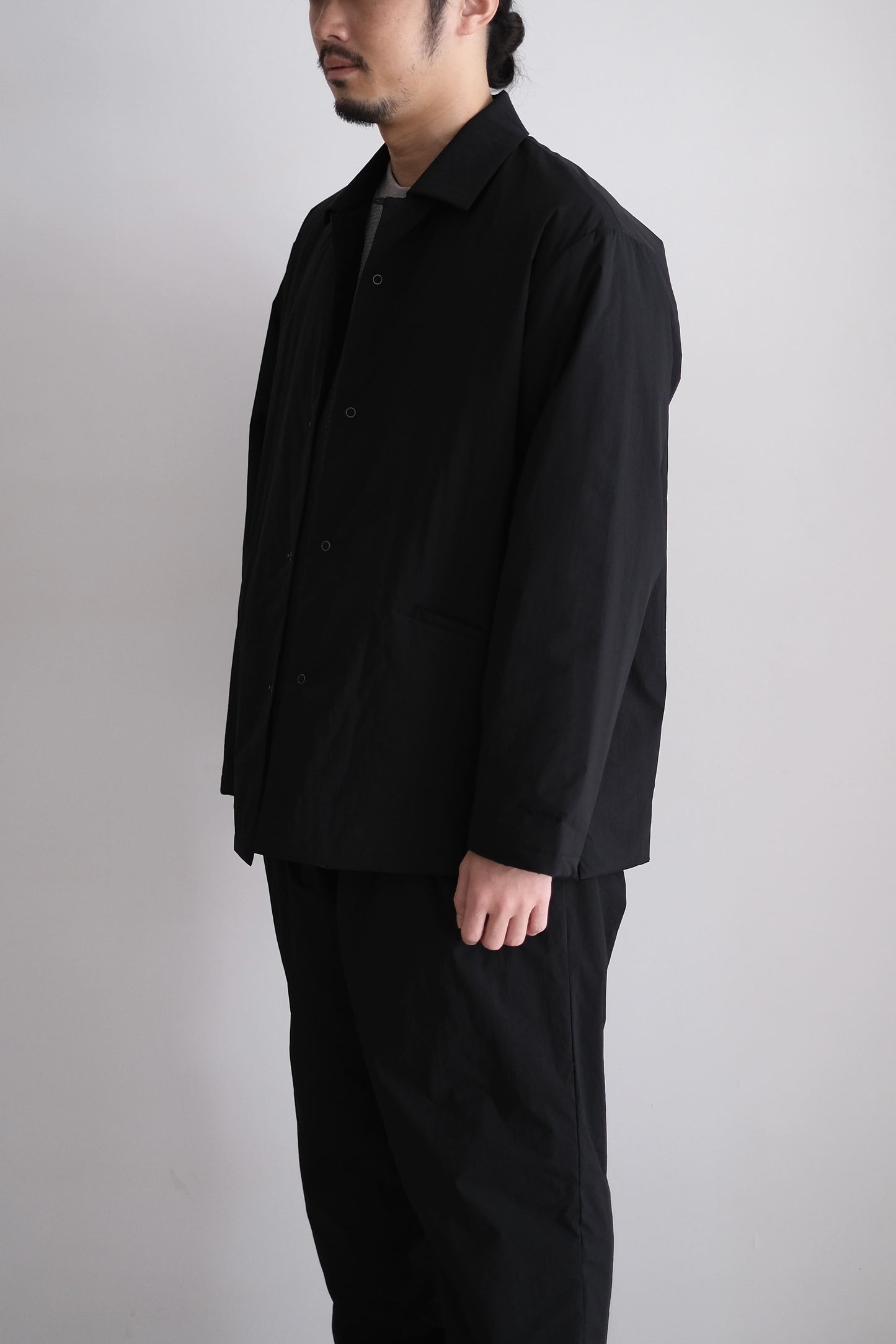 NYLON PUFFY SHIRT JACKET