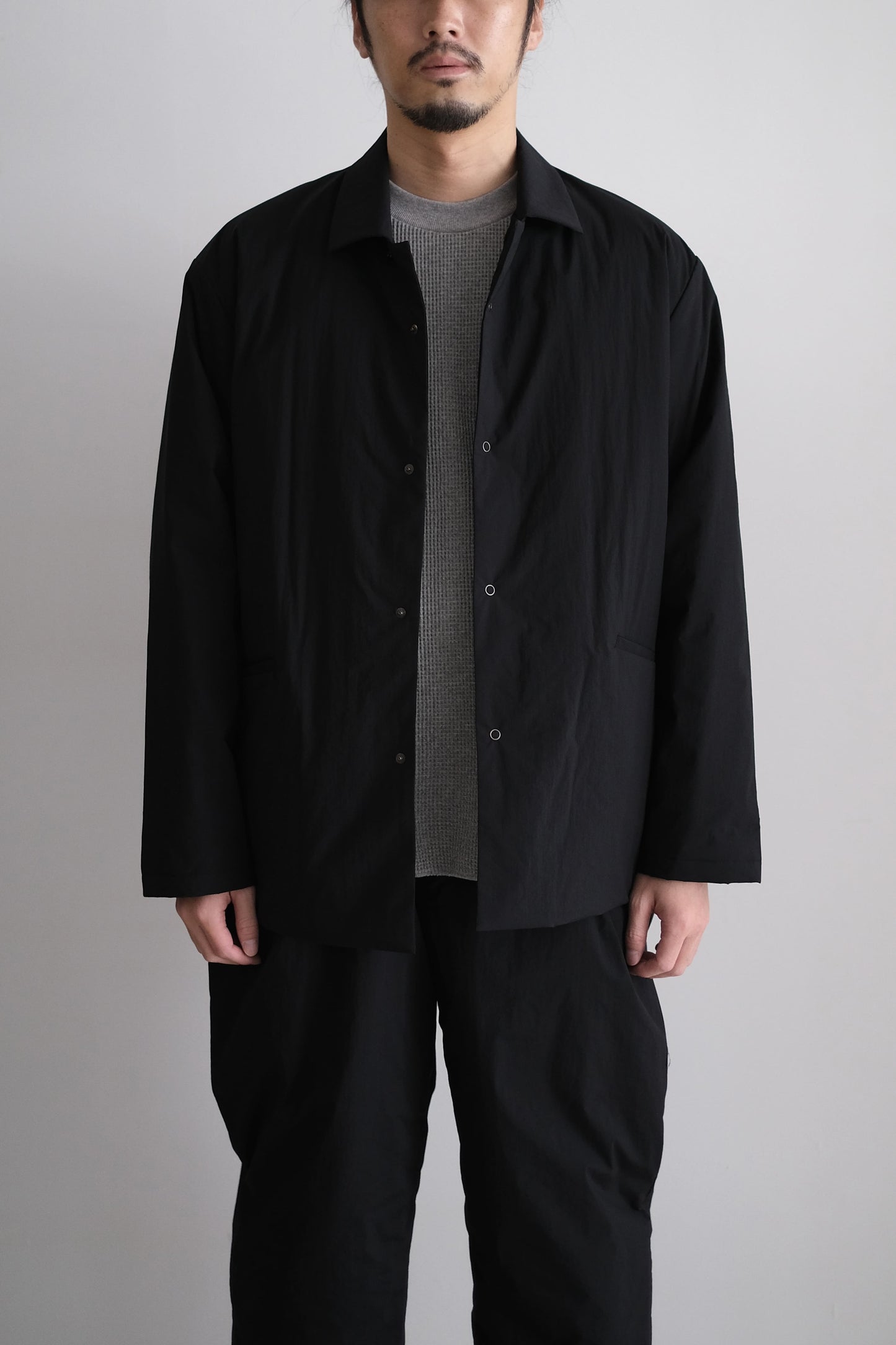 NYLON PUFFY SHIRT JACKET