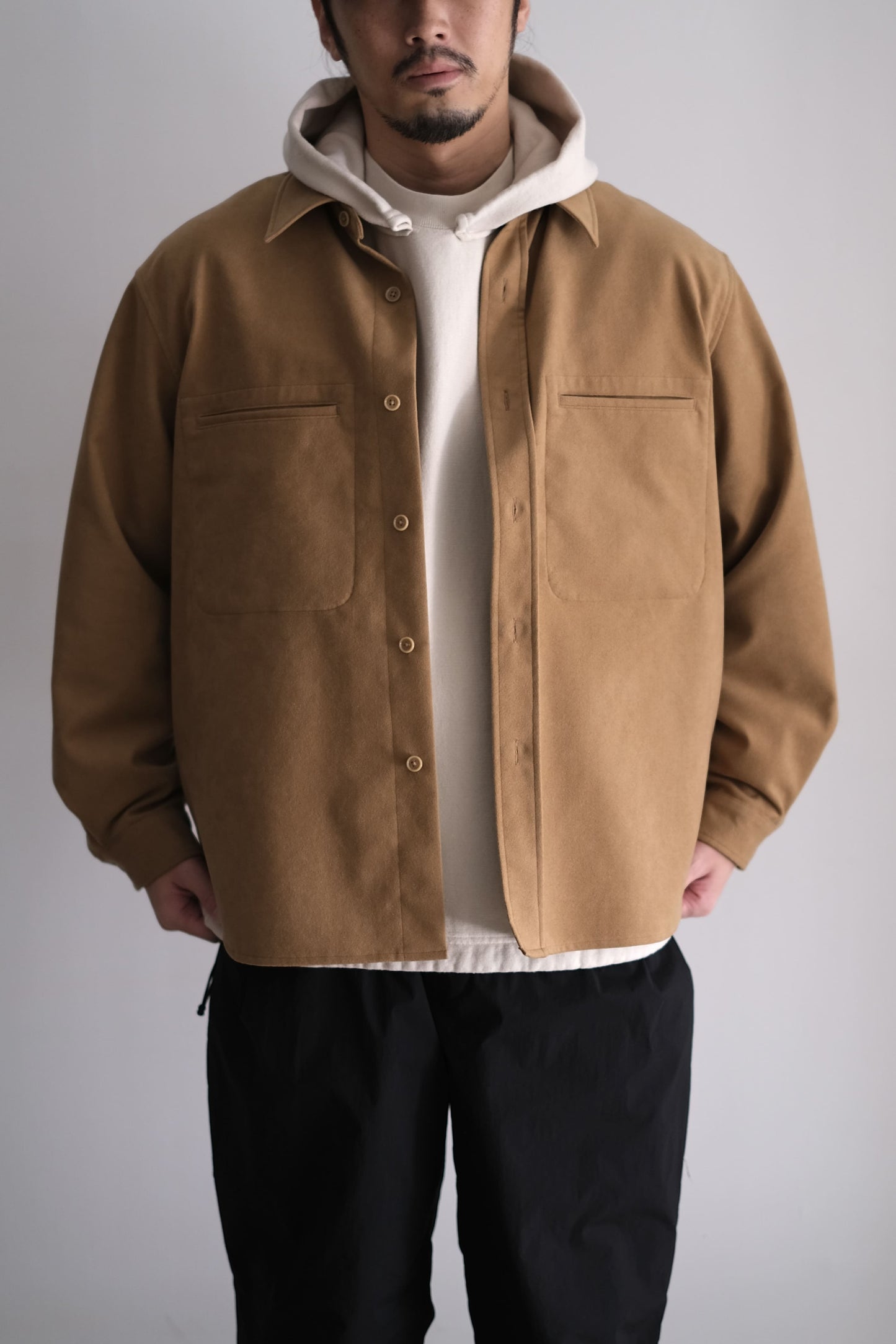 SUEDE SHIRT JACKET