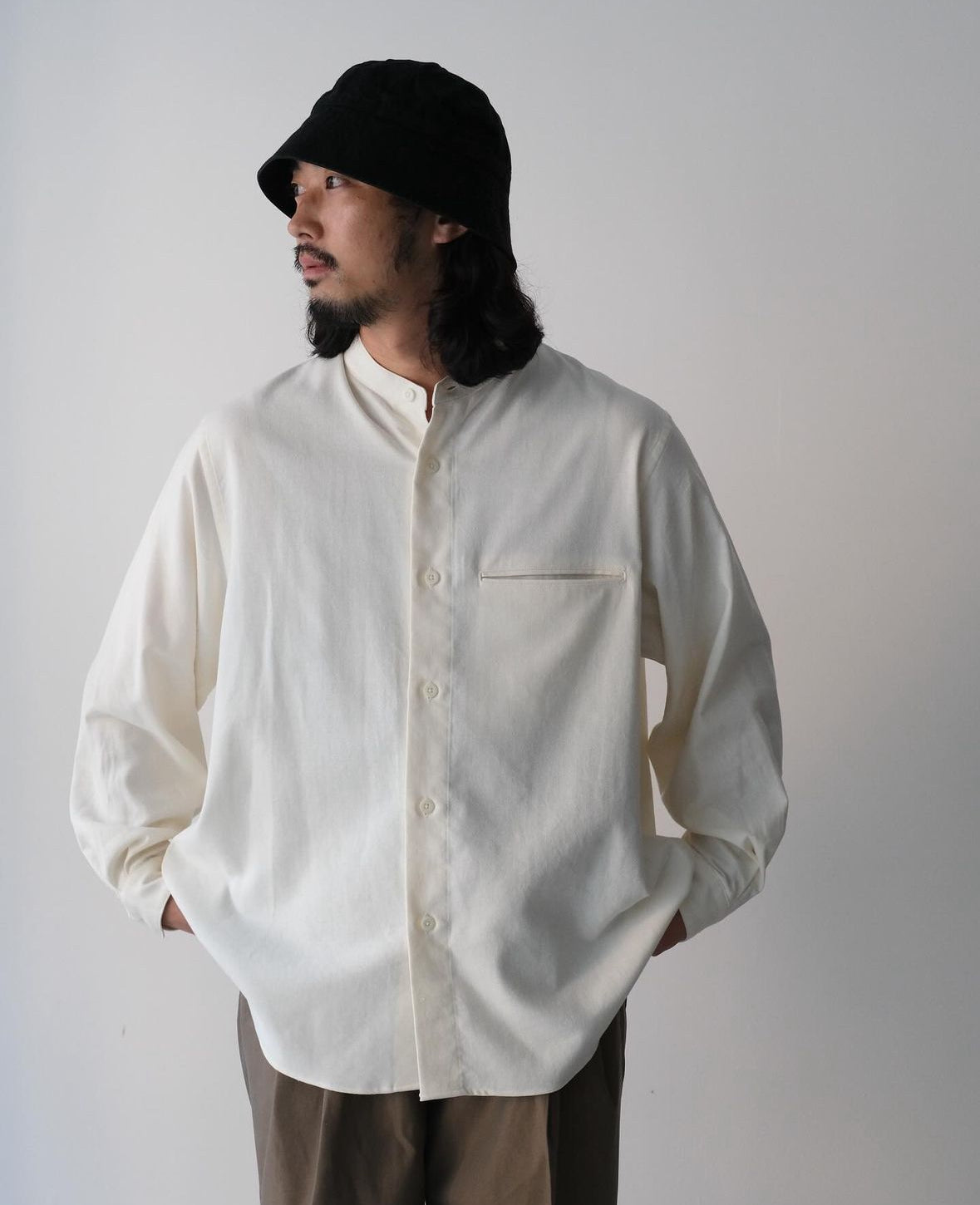 SILK NEP TWILL SHIRT