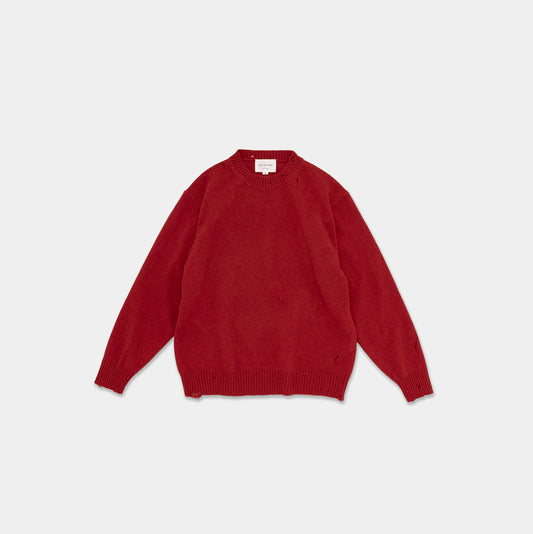 PUNCHED SHETLAND SWEATER