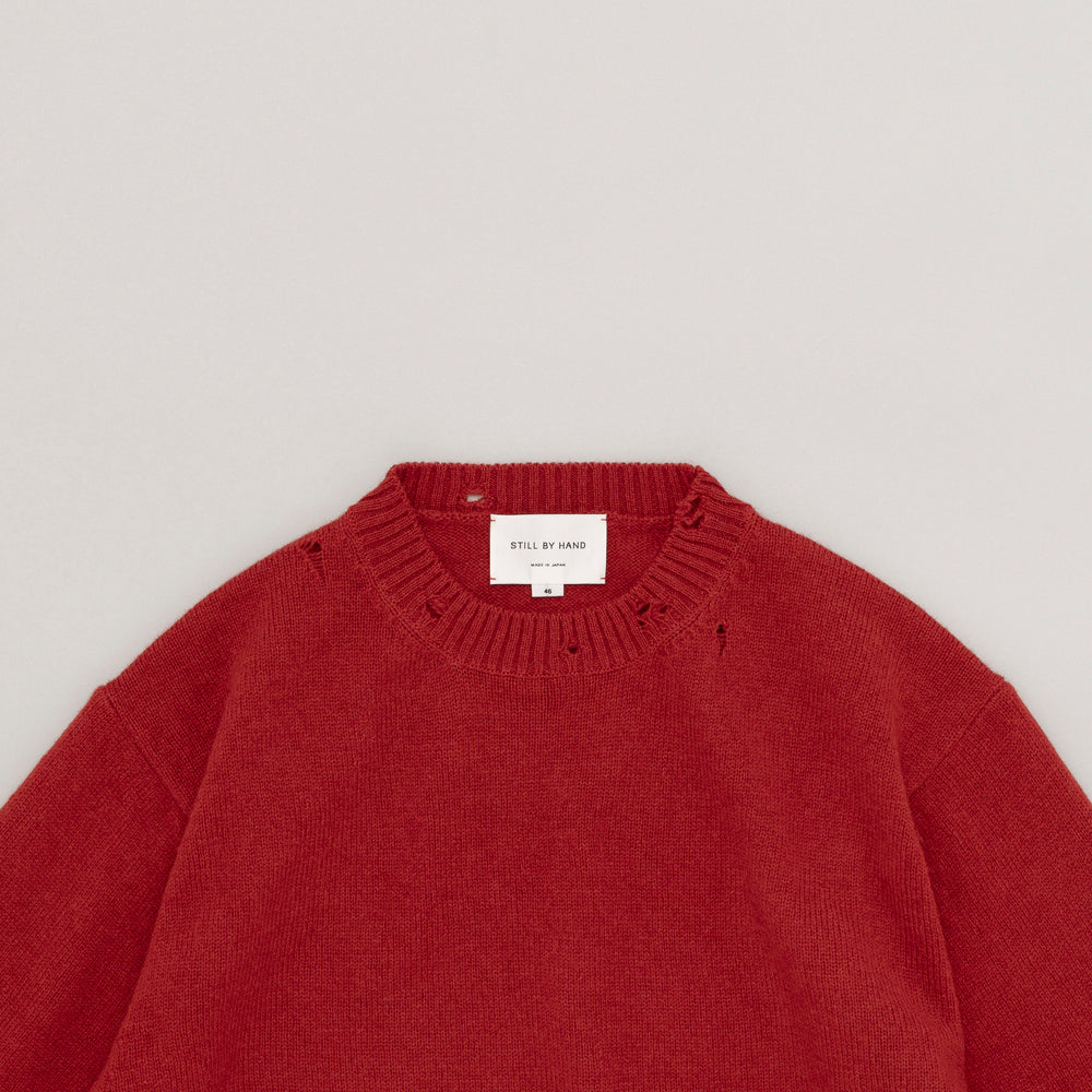 PUNCHED SHETLAND SWEATER
