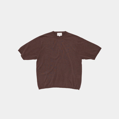 COTTON LINEN S/S KNIT TEE