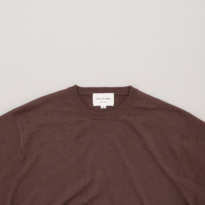 COTTON LINEN S/S KNIT TEE